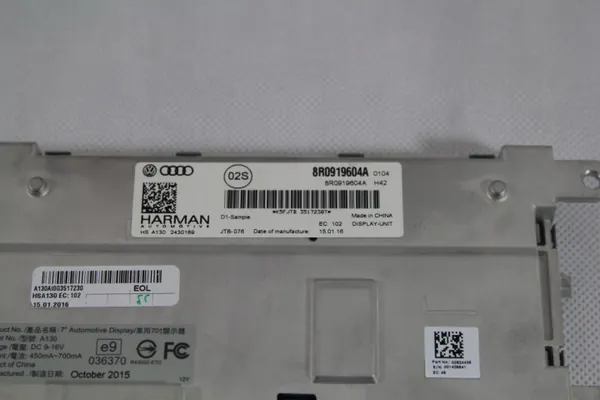 MMI-display Audi A5 8T OEM 8R0919604A image 3
