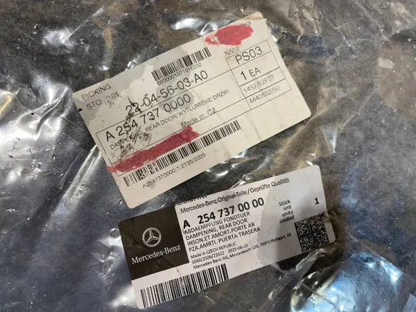 OEM A2547370000 Linker Achterdeur Isolatie Mercedes GLC image 3