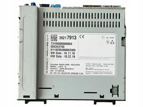OEM 39217913 Radio Navigatielezer voor Opel Astra K image 2