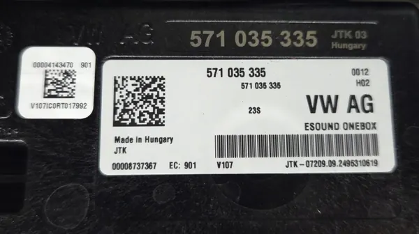 Moottorinäänikaiuttimen Kiinnike OEM 571035335 5QS035205 image 10
