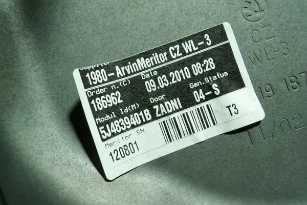 Elevador de vidro traseiro esquerdo SKODA FABIA II COMBI image 2