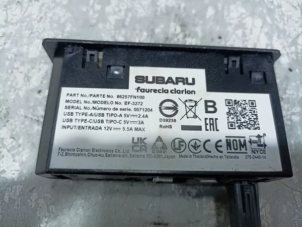 Module USB/AUX Subaru OEM 86257FN100 - Occasion image 5