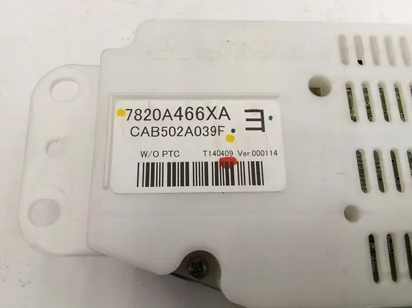 Ilmastointipaneeli Mitsubishi Outlander 2018 7820A466XA image 7