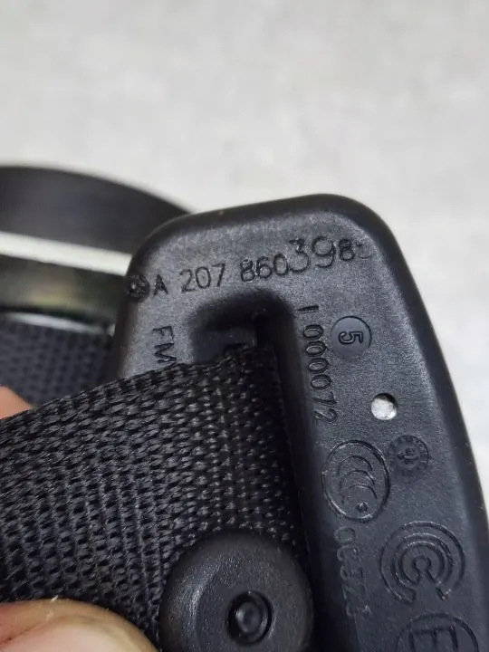 Mercedes säkerhetsbälte OEM A2078603985 Vänster/Höger Bak image 6