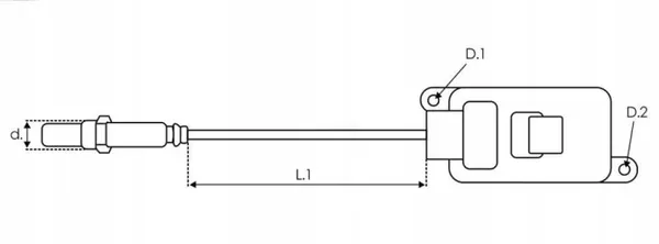 Sensor NOX OEM 1007 para sistema catalítico (Usado) image 3