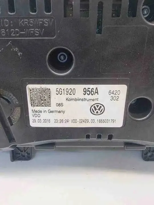 VW 90852PCQ002C5 sytytyssarja 2.0L bensiini 2018 image 6