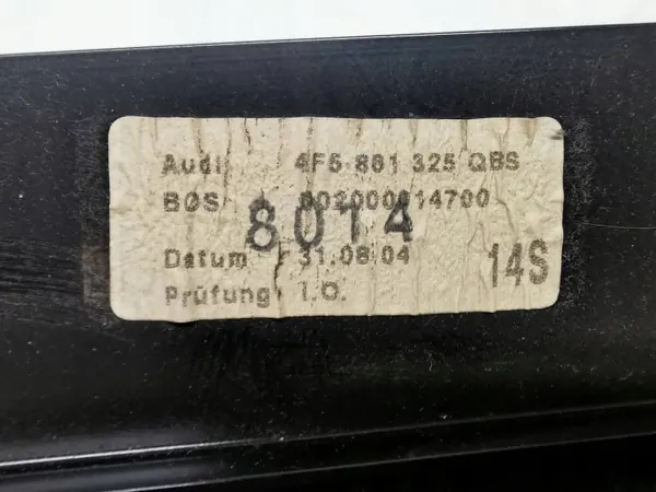 El bakrutsgardin OEM 4F5861325QBS Audi A6 image 8