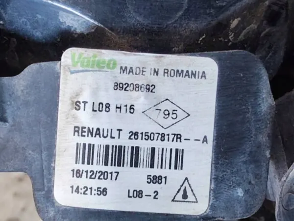 Suporte Halogéneo Esquerdo Dacia Dokker OEM 8920869255 image 8