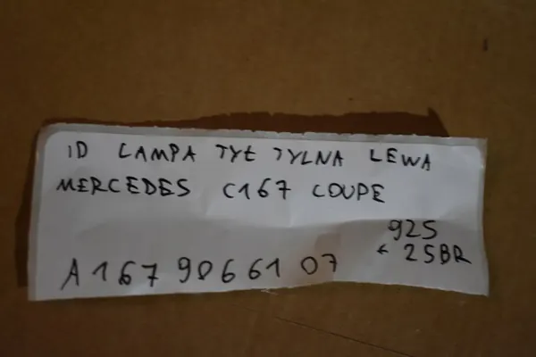 Faro Posteriore Destro Mercedes C167 Coupe image 6