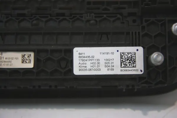Painel clima BMW OEM 64116834435 - Usado image 8
