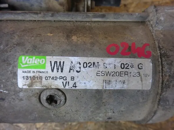AUDI A3 8P LIFT GOLF VI 2.0 TDI Motor de arranque 02M911024G image 3