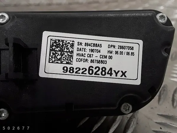 Módulo de control AC OEM 98226284yx para Opel Crossland image 4