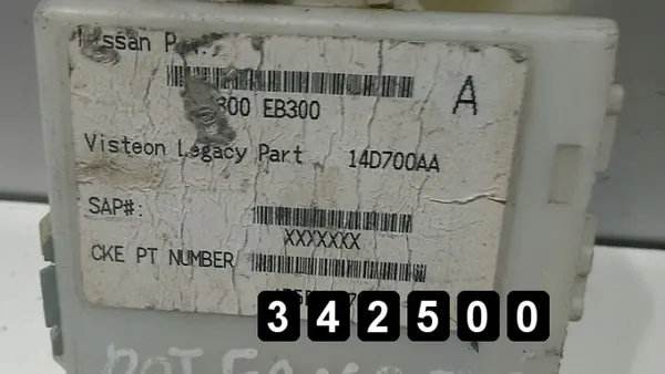 ECU Nissan Pathfinder OEM AM-342500 - Usado image 3