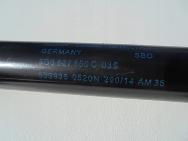 VW GOLF 7 VII Baklucka Aktuator 5G6827550C image 2