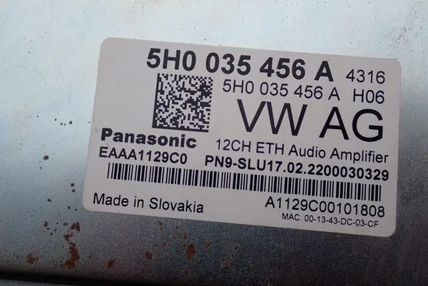 Harman Kardon Versterker voor Audi Seat Skoda VW 5H0035456A image 4