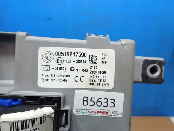 Módulo BSI Fiat OEM 00519217590 - Usado image 5