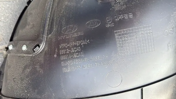 HYUNDAI KONA 2021- Front Right Wheel Arch 86812-J9CA0 image 2