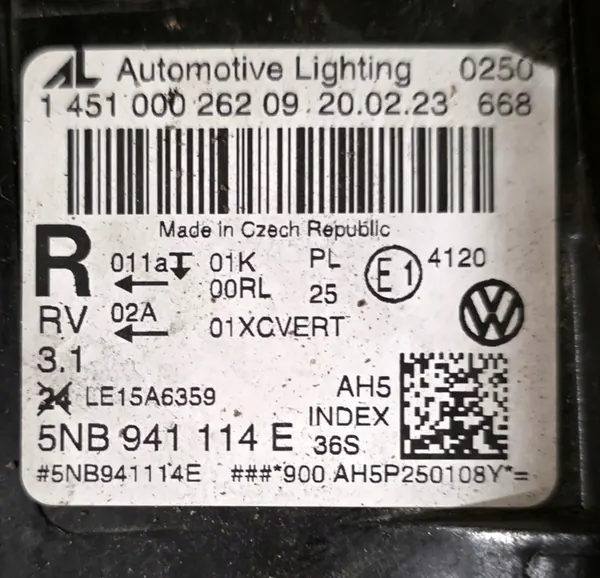 VW TIGUAN II 2 FULL LED Farol Direito image 4