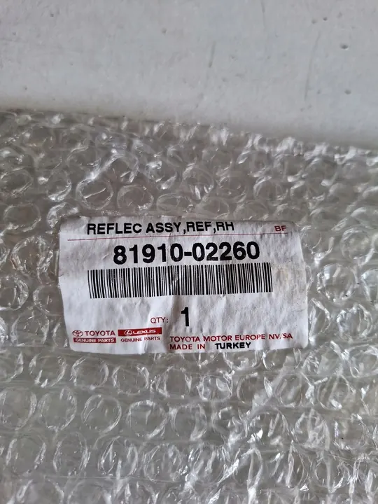 Bakre Höger Reflektor Toyota Auris II OE image 7