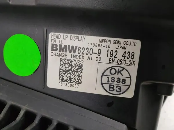 Display Head-Up BMW OEM 9192438 para Série 7 image 6