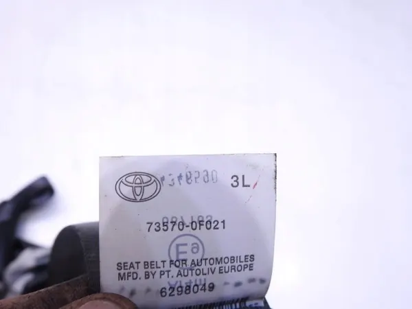 Turvavyö vasen taka OEM 73570-0F021 Toyota Versolle image 5