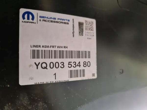 OPEL CROSSLAND 2017-2021 Höger Framdäck YQ00353480 image 5