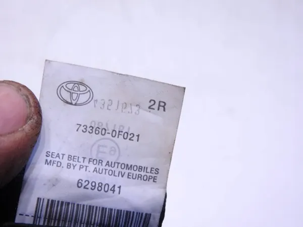 Sicherheitsgurt rechts hinten OEM 73360-0F021 Toyota Verso image 5