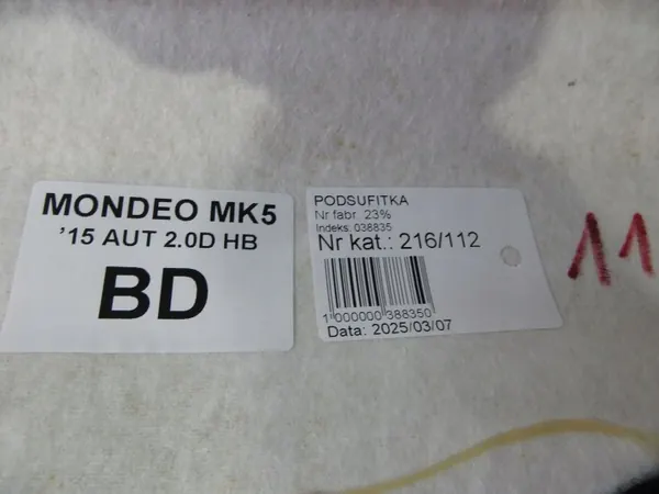 Techo Ford Mondeo MK5 OEM 216/112 - Usado image 5