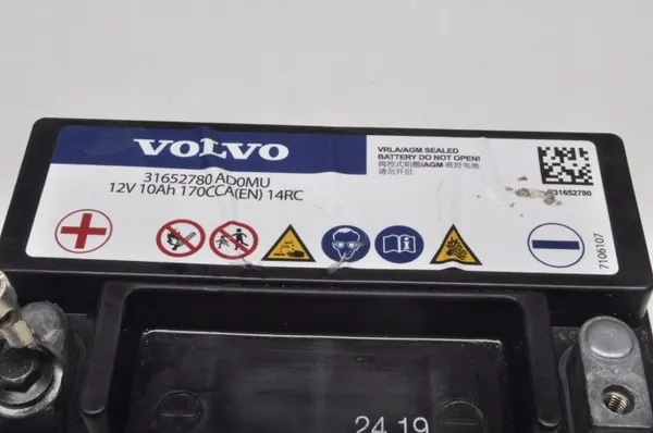 Batería auxiliar Start Stop Volvo OEM 31652780 10Ah image 3
