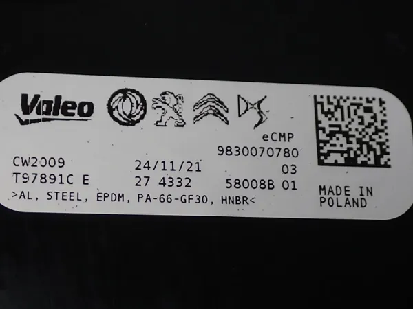 OEM 9830070780 AC-Verdampfer-Schaber-Trockner - Opel image 6