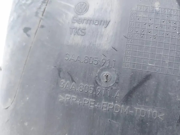 VW Passat Front Left Wheel Arch 2013 3AA805911A image 7