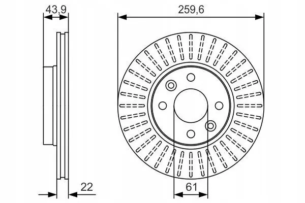Disco de freio Bosch 0 986 479 S90 image 5