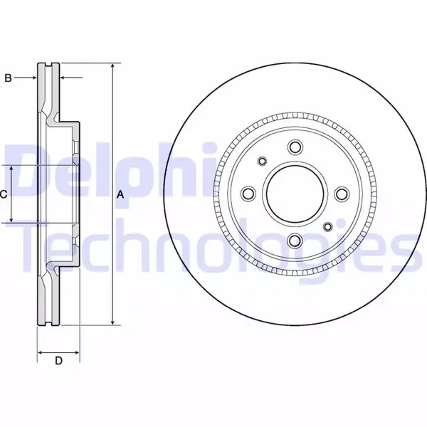 Disco de freio Delphi BG4743C image 2