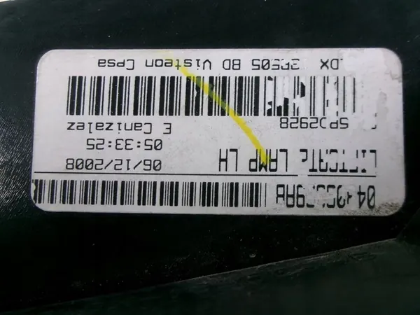 Dodge Journey Vänster Bakljus OE 04806369AB image 5