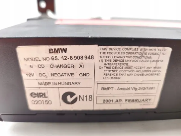 BMW X5 CD/DVD-byttare OEM 6908948 (2001-2006) image 7