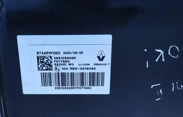 Batería de tracción OEM 295105928R 52kW para Renault Zoe II image 7