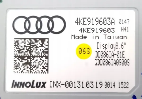 Écran LCD Audi E-Tron OEM 4KE919603A - Occasion image 8