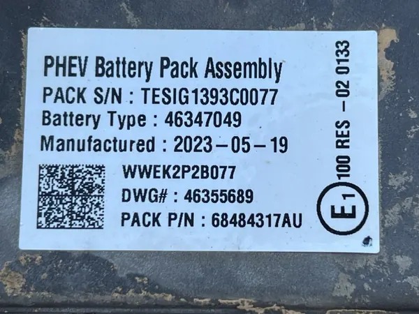 Batterie Jeep Compass Renegade Hybride OEM 46347049 image 3