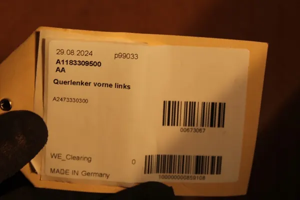 Braccio di controllo anteriore sinistro Mercedes CLA 118 A1183309500 image 3