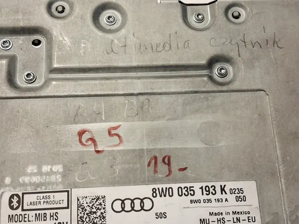 Lecteur Radio Navigation Audi A4 B9 A5 Q5 OEM 8W0035193K image 8
