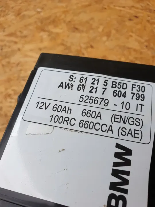 BMW AKUMULATOR 12V 60AH 660A 2025R OEM Akku image 3