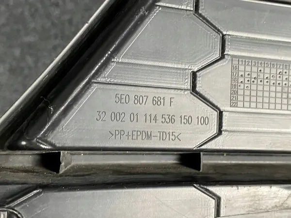 Griglia Paraurti Anteriore Sinistra SKODA OCTAVIA 3 5E0 image 3