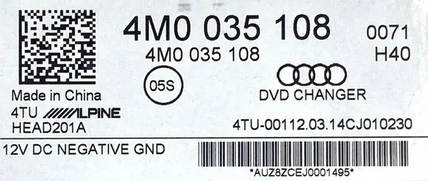 Audi CD-wisselaar OEM 4M0035108/4M0035108A - Gebruikt image 4