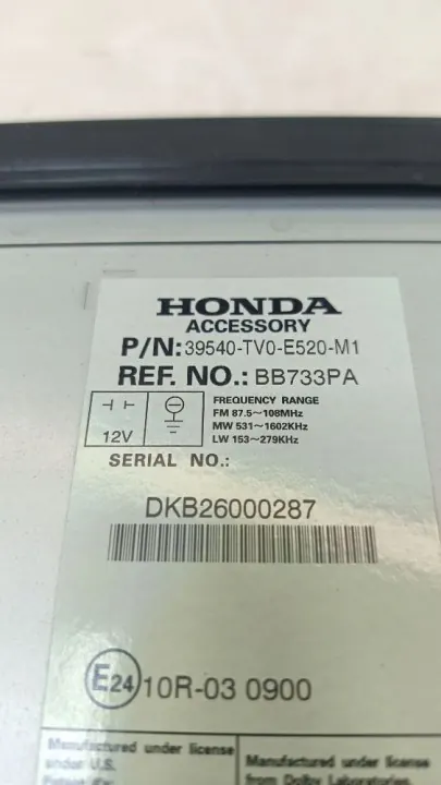 Painel Rádio Navegação OEM 39540TV0E520M1 Honda Civic IX image 9