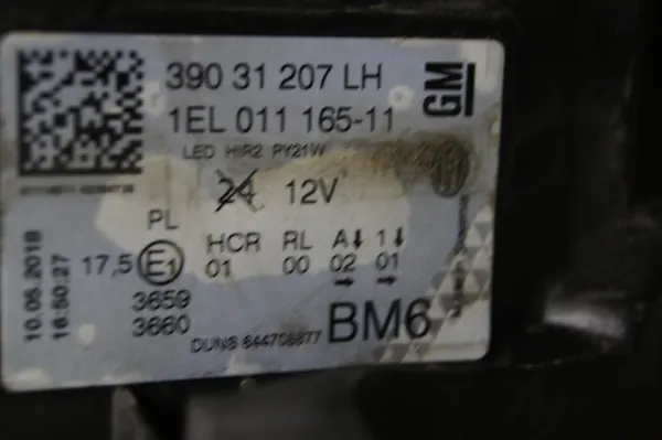 Etusisävalot vasen + oikea Opel Insignia A Lift image 8