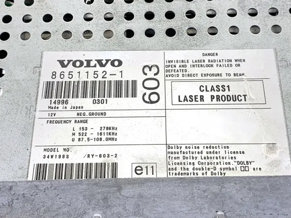 Radio OEM 8651152 voor Volvo S60 I 00-10 Multimedia image 4