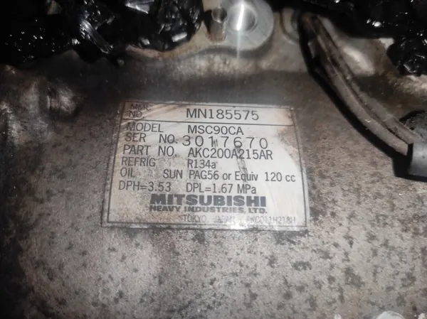 Compresseur de climatisation Mitsubishi Outlander 2.0 B MN185575 image 4
