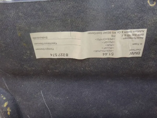 Plafonnier BMW 5 E39 Berline OEM 8227574 Gris image 5