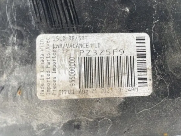 Spoiler OEM 68225383AA para parachoques trasero Dodge Charger image 5