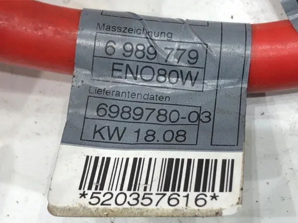 Câble Batterie OEM 6989779 pour BMW E60 3.0 272CH image 4